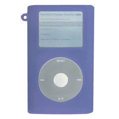 iPod Mini Compatible Rubber Sleeve - Purple   ISLEEVEPU