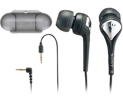Sony Super-Lightweight Earbud Headphones - Black   MDR-EX71SL