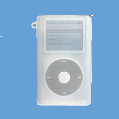 iPod Mini Compatible Rubber Sleeve - Clear   SLEEVEIPOD